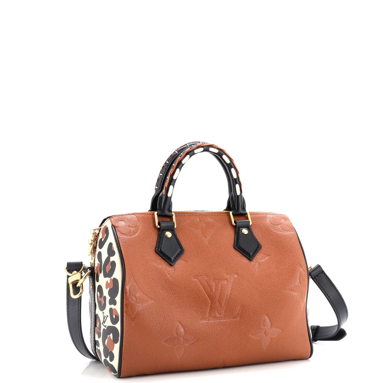 Speedy Bandouliere Bag Wild at Heart Monogram Empreinte Giant 25 - Deep Luxury