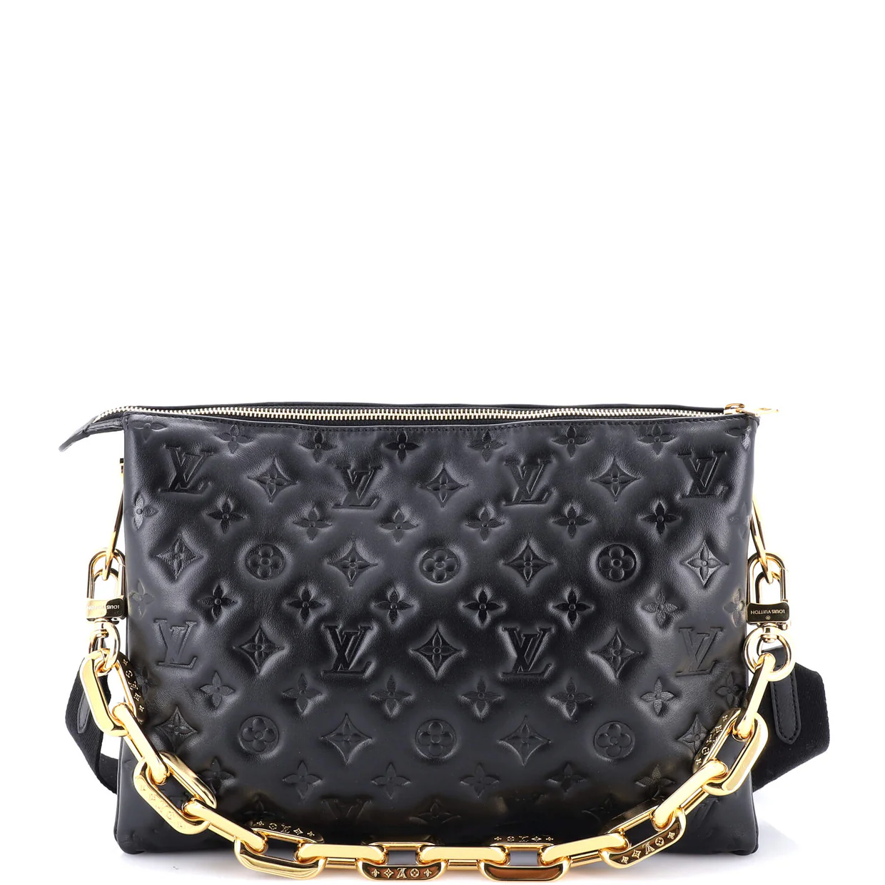 Coussin Bag Monogram Embossed Lambskin MM - Deep Luxury