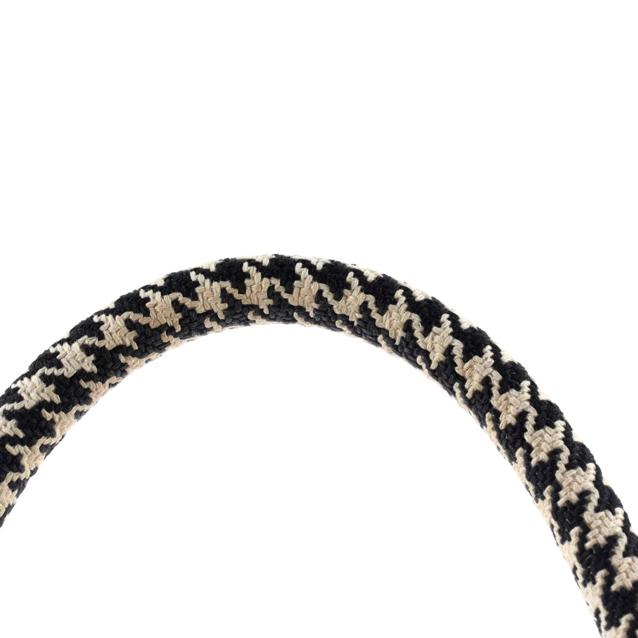 Book Tote Houndstooth Canvas Medium - Deep Luxury