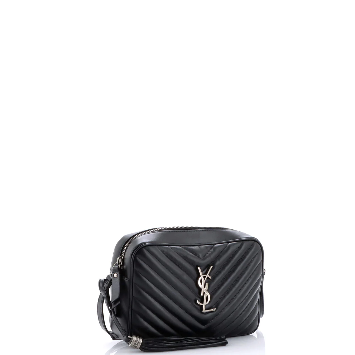 Lou Camera Bag Matelasse Chevron Leather Small - Deep Luxury