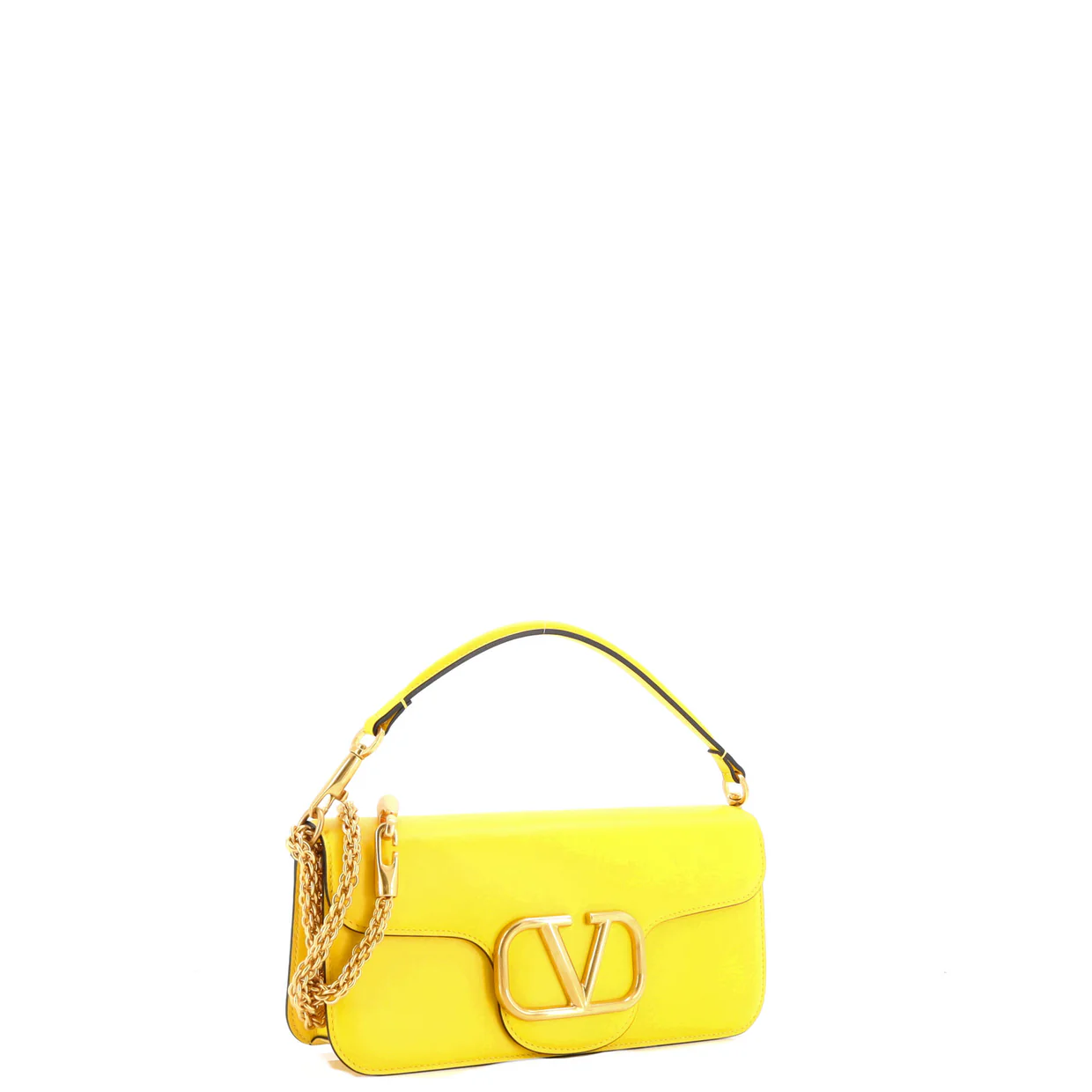 VLogo Loco Flap Shoulder Bag Leather Medium - Deep Luxury