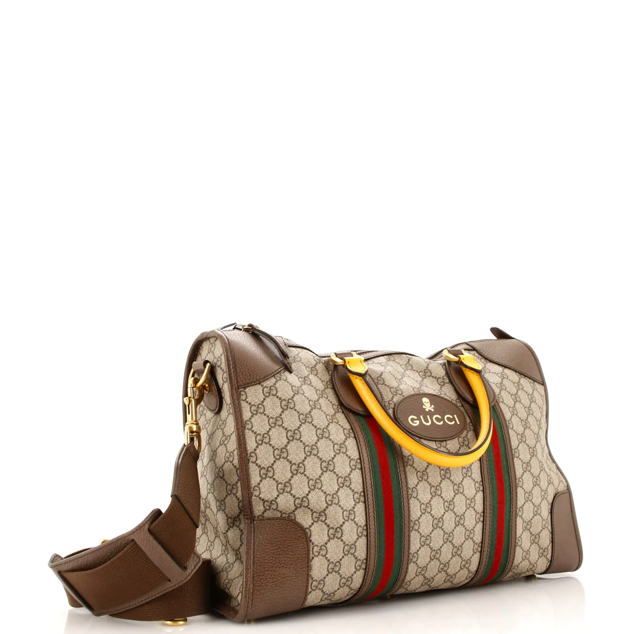 Neo Vintage Web Duffle Bag GG Coated Canvas Medium - Deep Luxury
