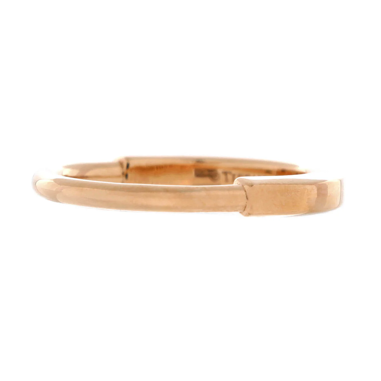 Lock Ring 18K Rose Gold - Deep Luxury