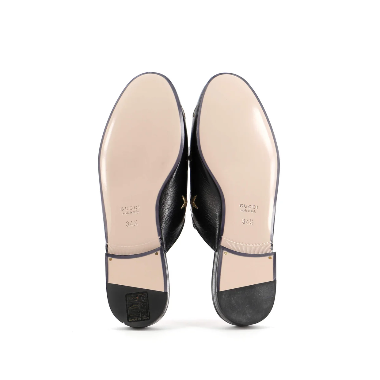 Women's Princetown Mules Embroidered Leather - Deep Luxury