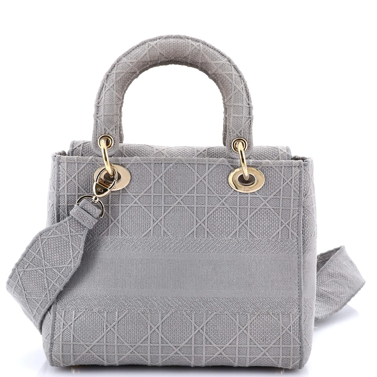 Lady D-Lite Bag Cannage Embroidered Canvas Medium - Deep Luxury