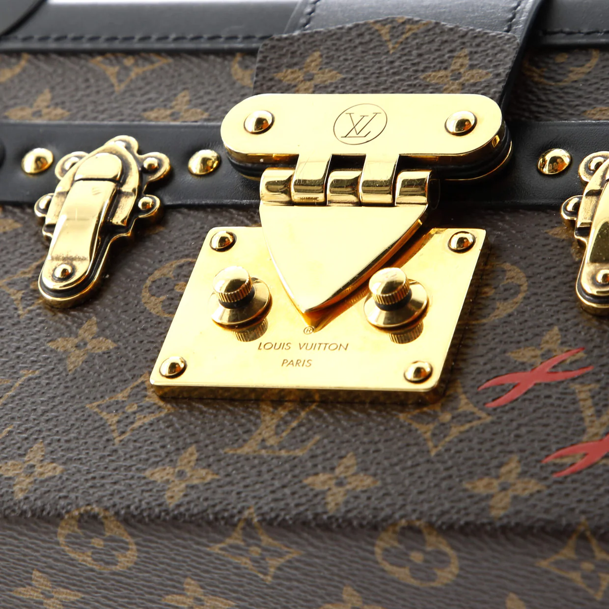 Petite Malle Handbag Monogram Canvas - Deep Luxury