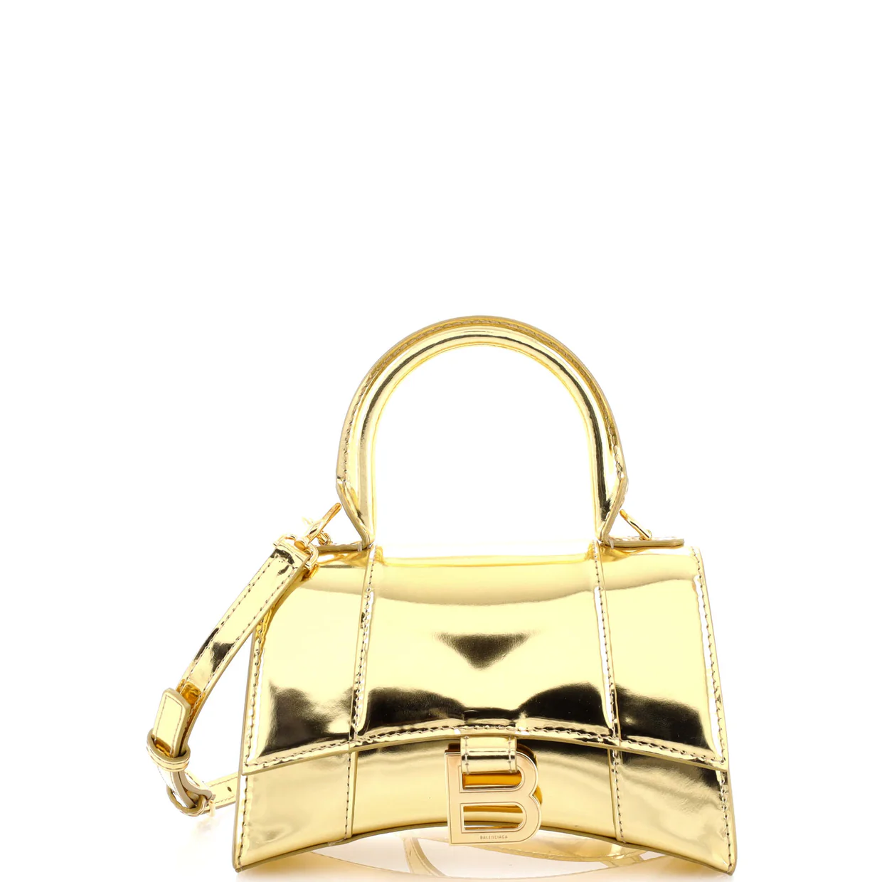 Hourglass Top Handle Bag Leather XS - Deep Luxury