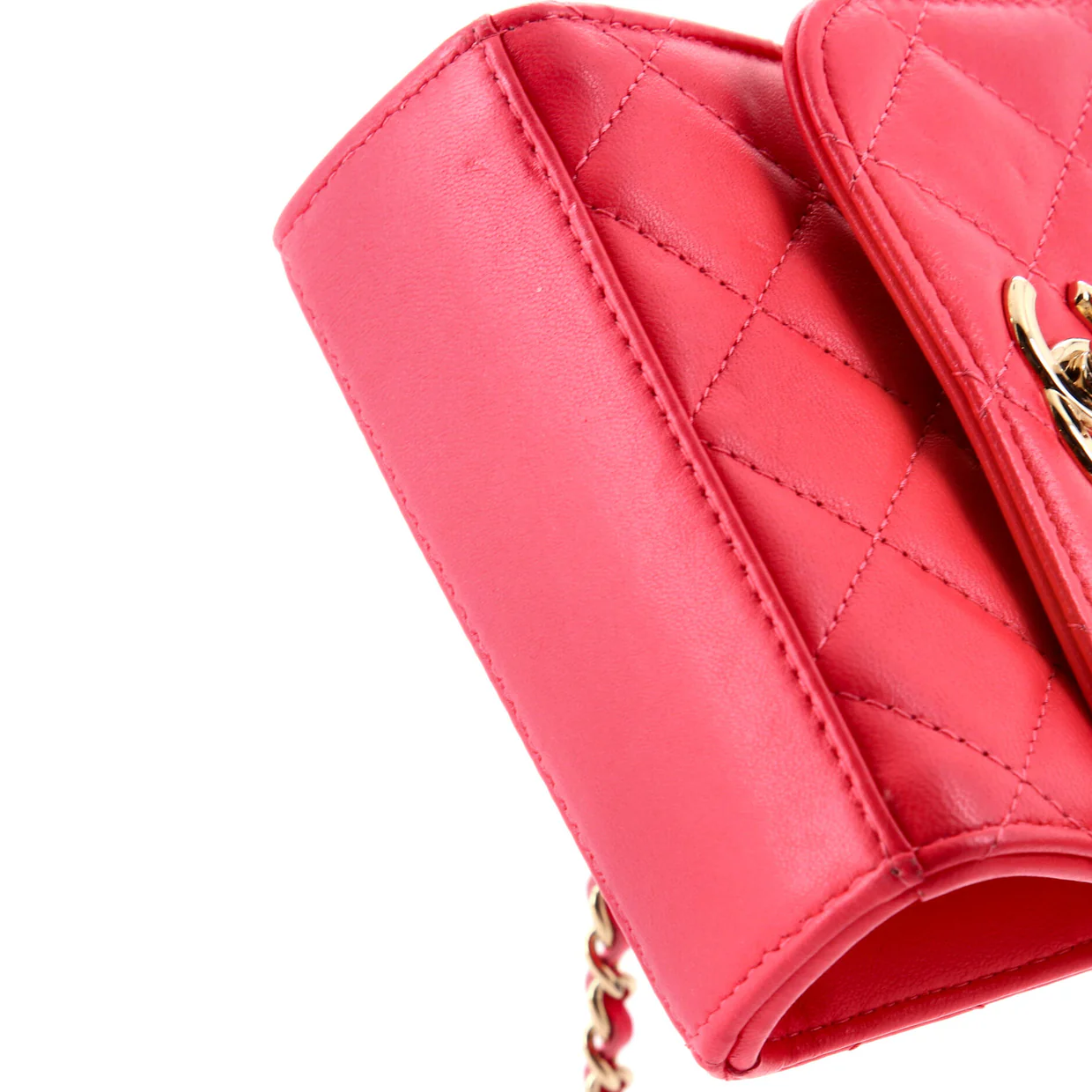 Trendy CC Clutch with Chain Quilted Lambskin Small - Deep Luxury
