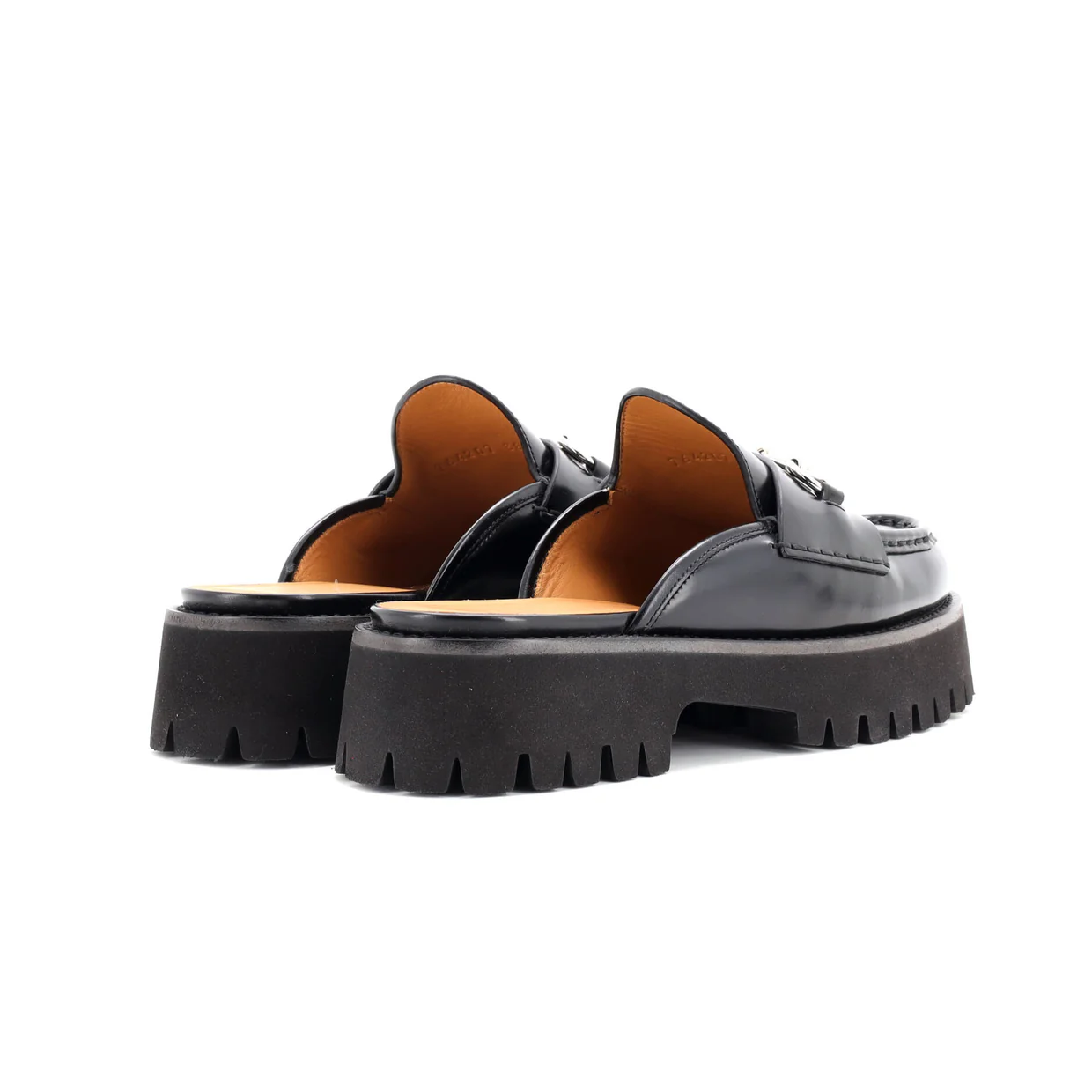 Women's Horsebit Flatform Mules Leather - Deep Luxury