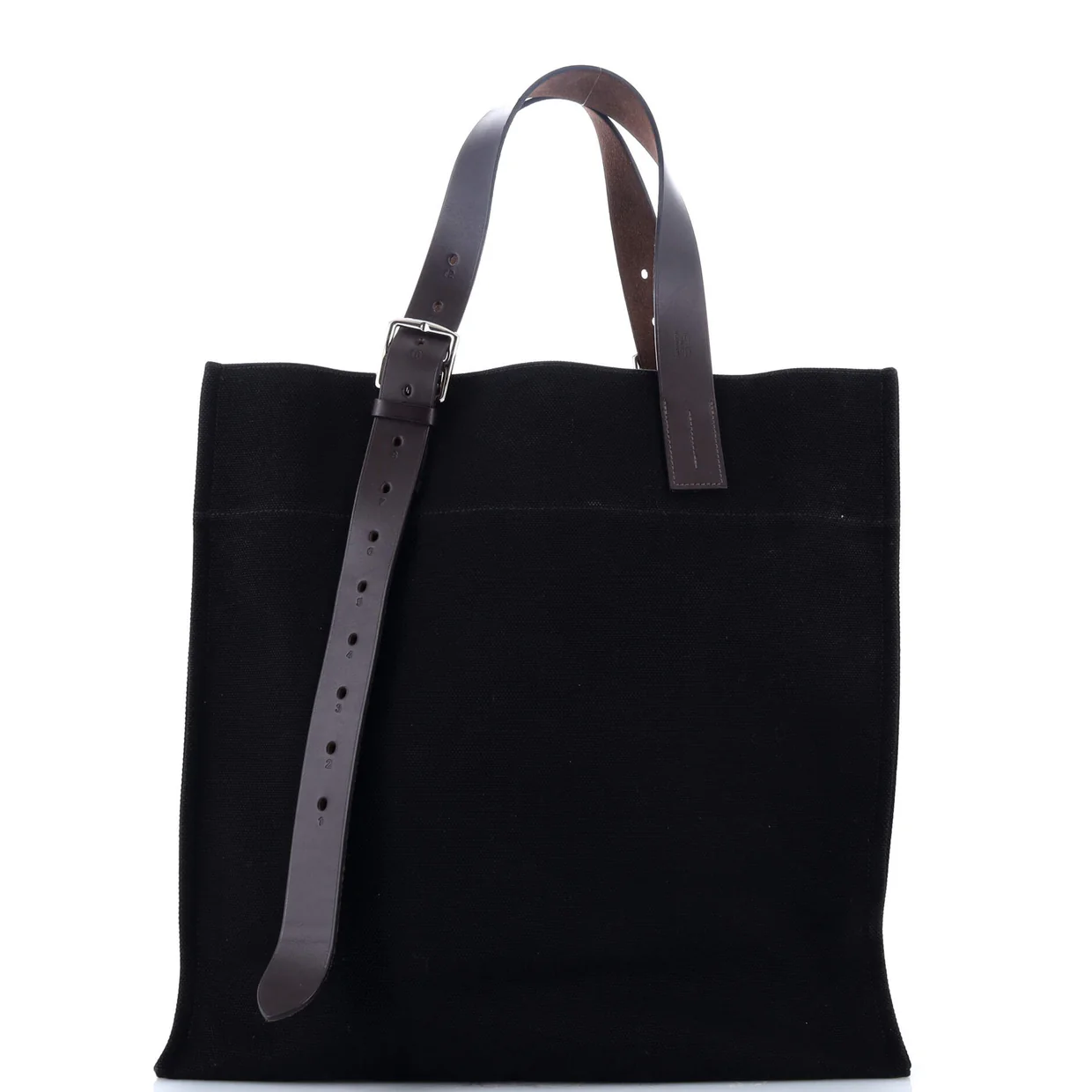 Etriviere Shopping Tote Toile and Leather - Deep Luxury