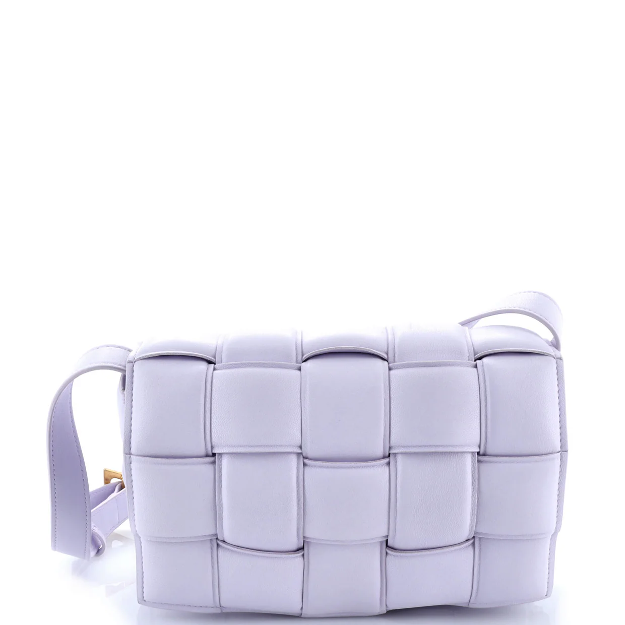 Cassette Crossbody Bag Padded Maxi Intrecciato Leather - Deep Luxury