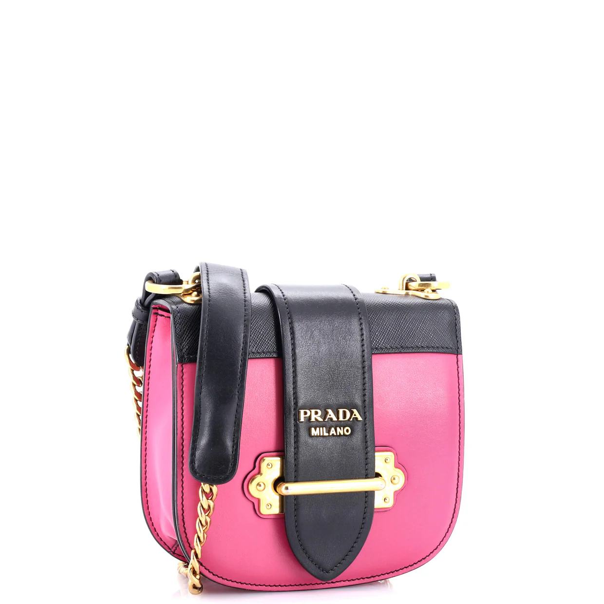Pionniere Crossbody Bag City Calf with Saffiano Small - Deep Luxury