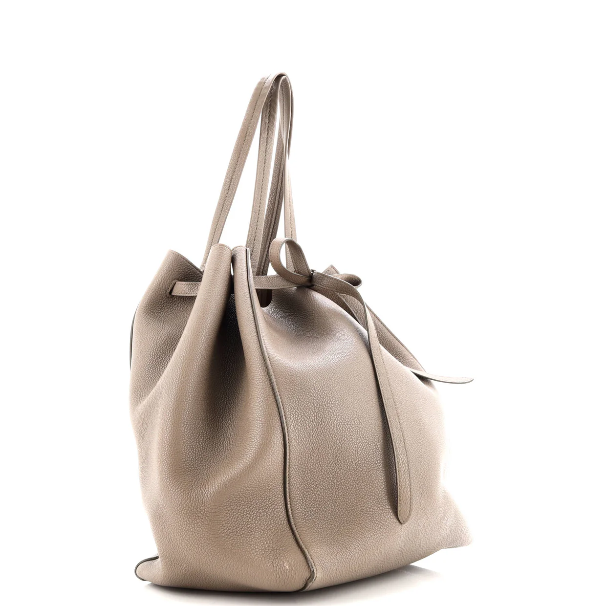 Phantom Tie Cabas Tote Leather Medium - Deep Luxury