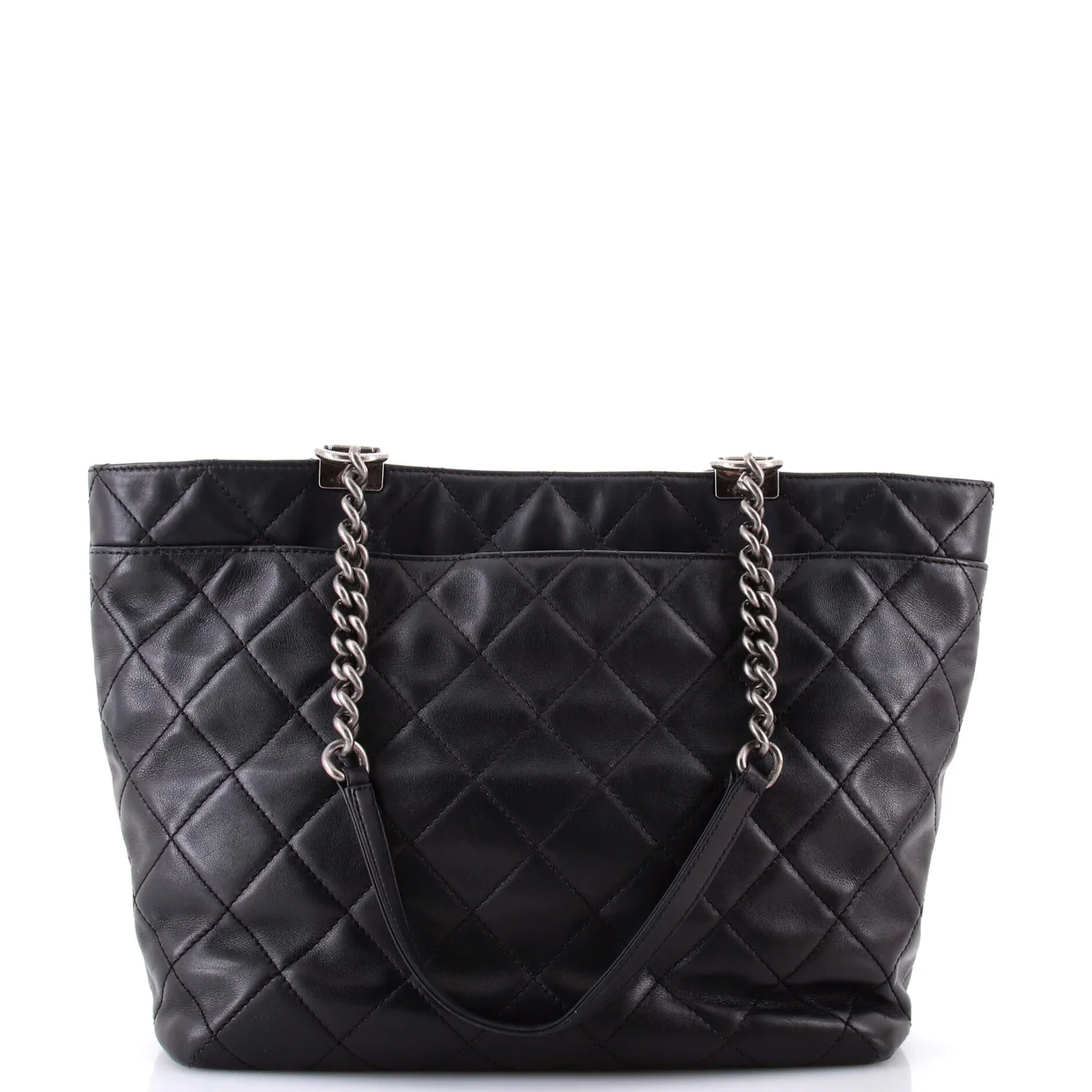 Shopping In Chains Tote Quilted Calfskin Large - Deep Luxury