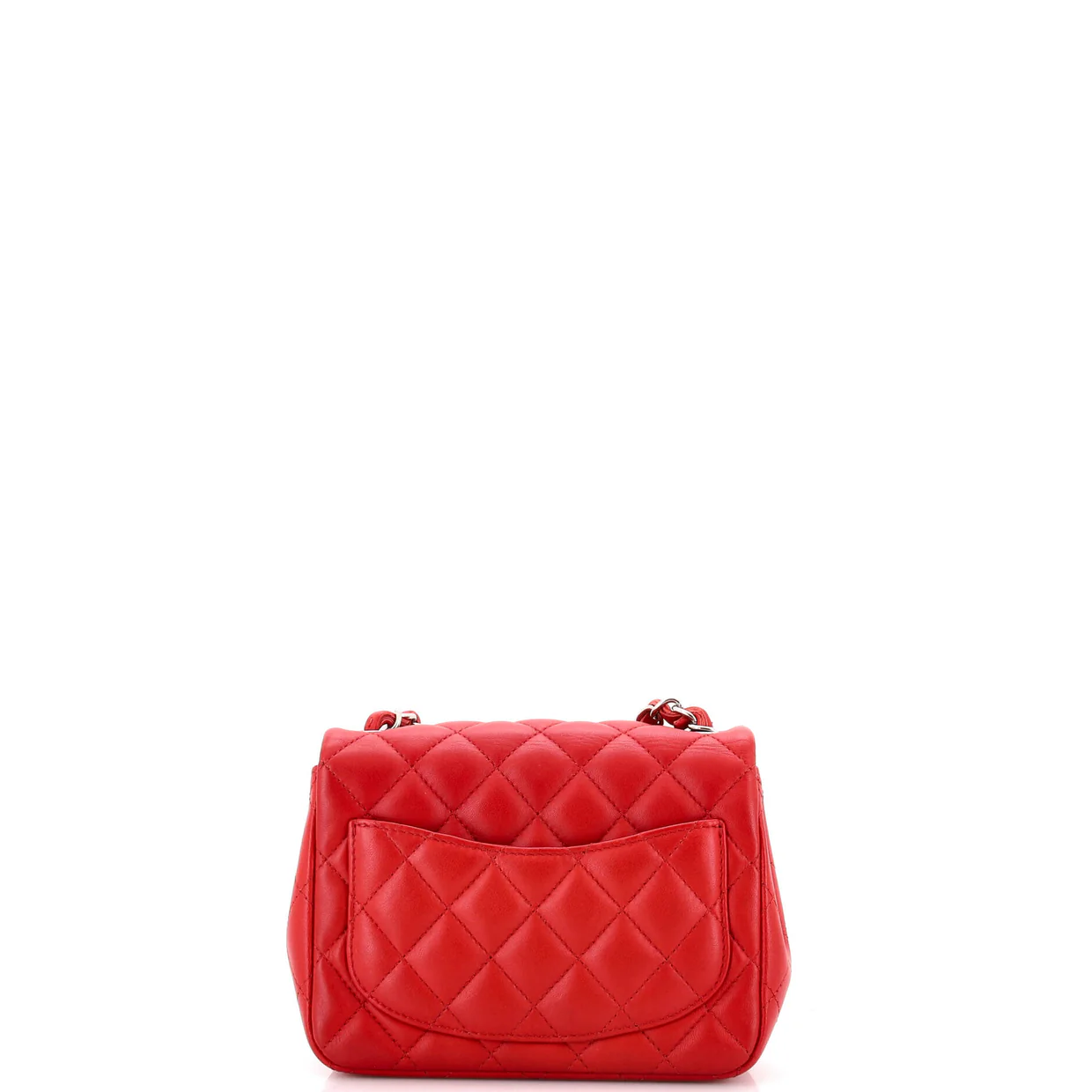 Square Classic Single Flap Bag Quilted Lambskin Mini - Deep Luxury