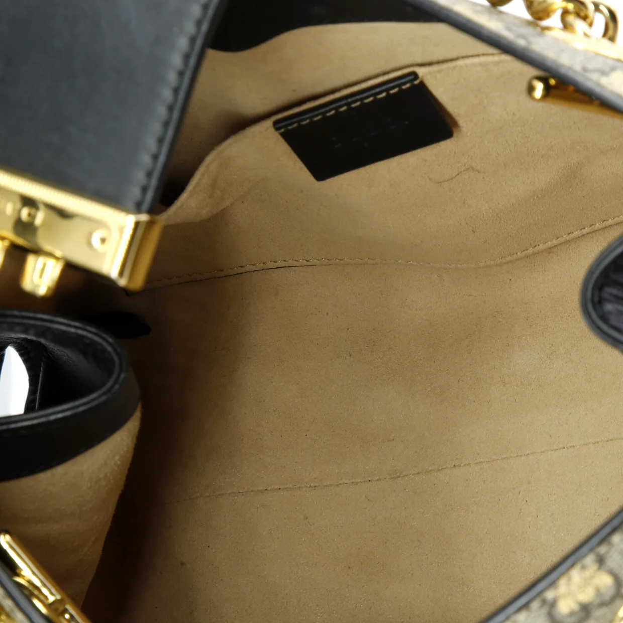 Padlock Chain Tote Printed GG Coated Canvas Small - Deep Luxury