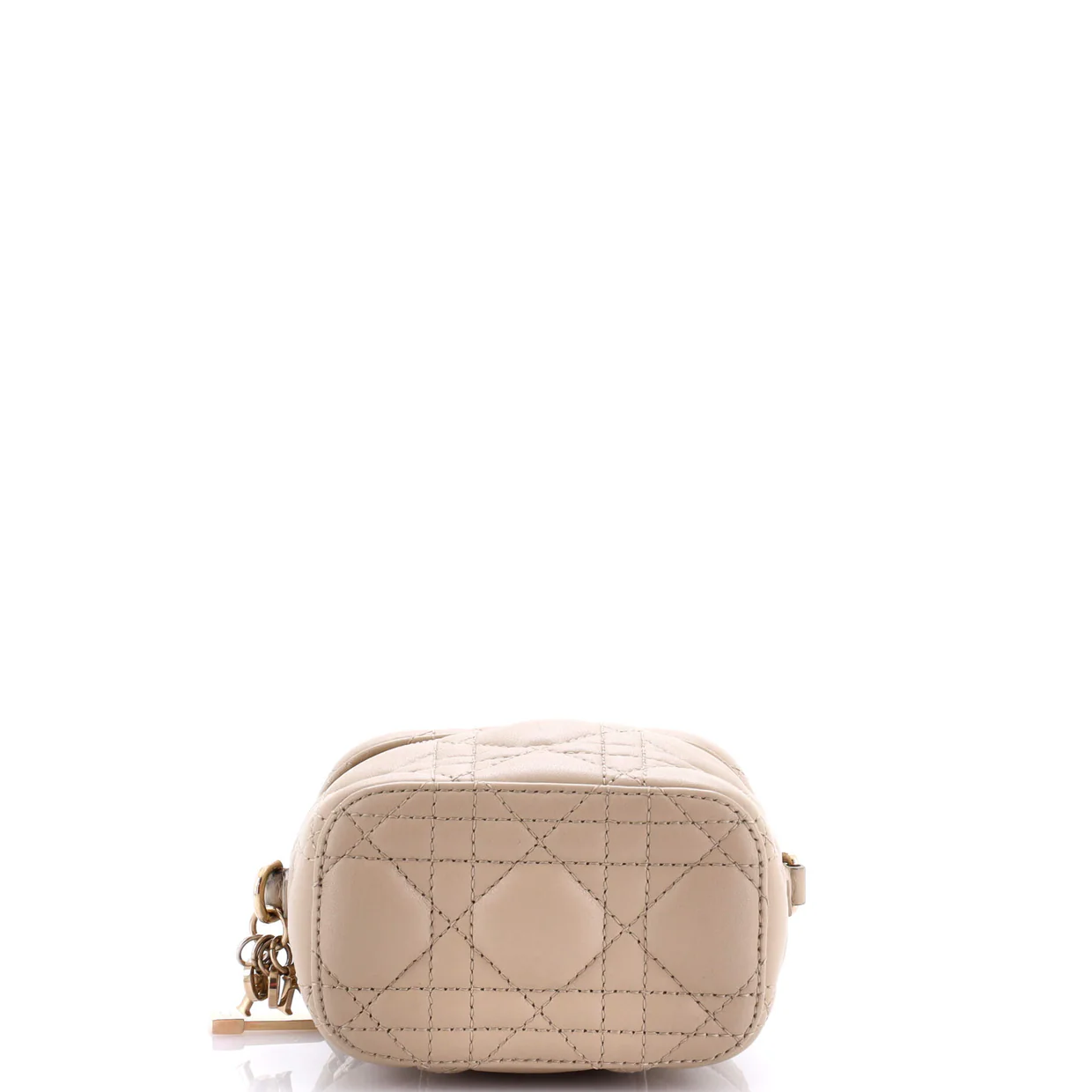 Lady Dior Vanity Case Cannage Quilt Lambskin Micro - Deep Luxury