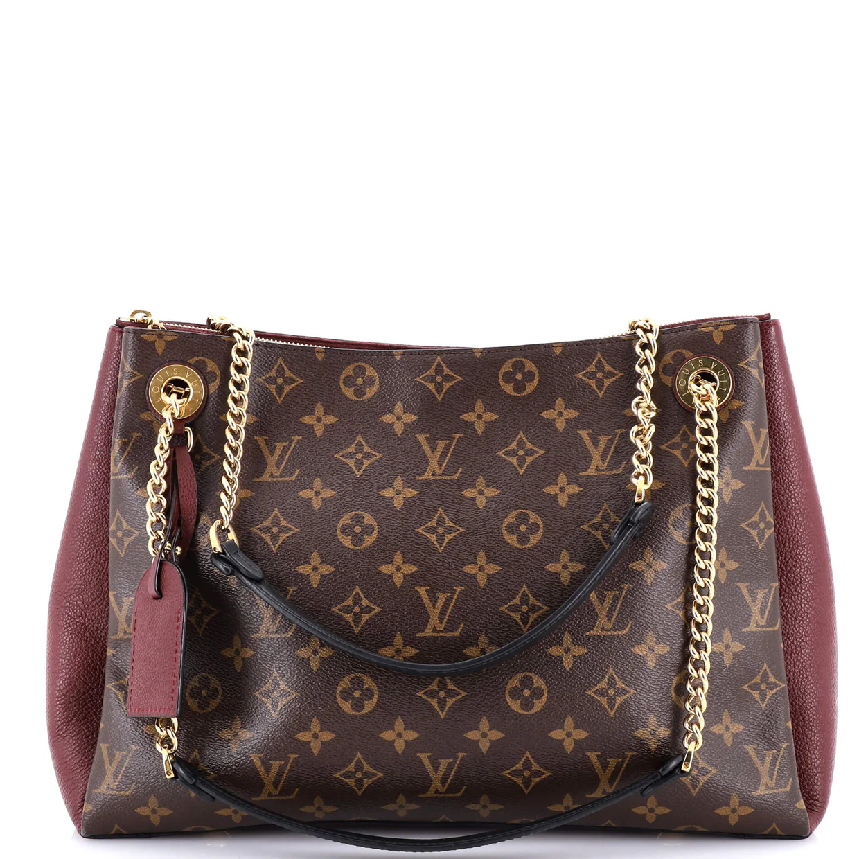 Surene Handbag Monogram Canvas with Leather MM - Deep Luxury