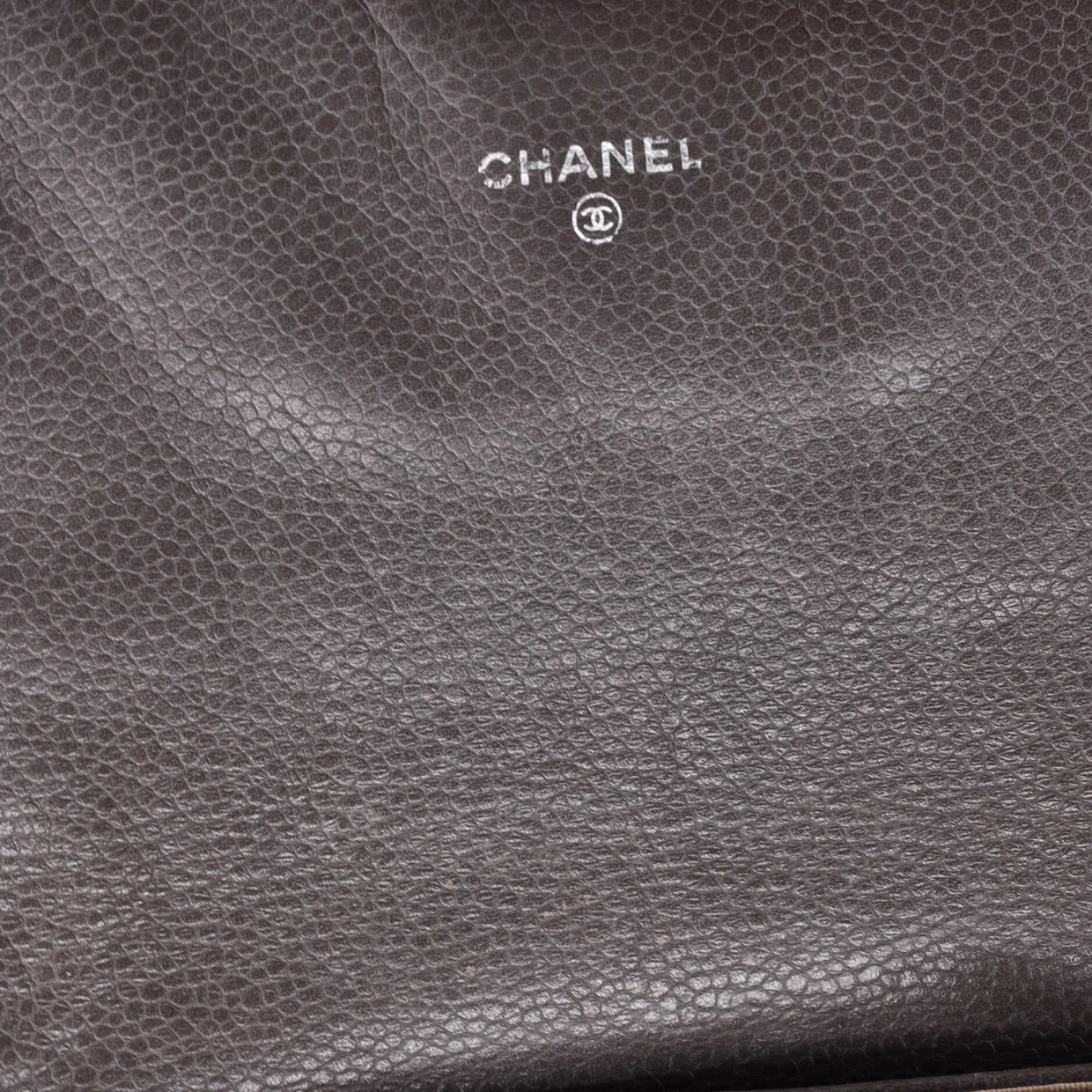 Half Moon Wallet on Chain Caviar - Deep Luxury