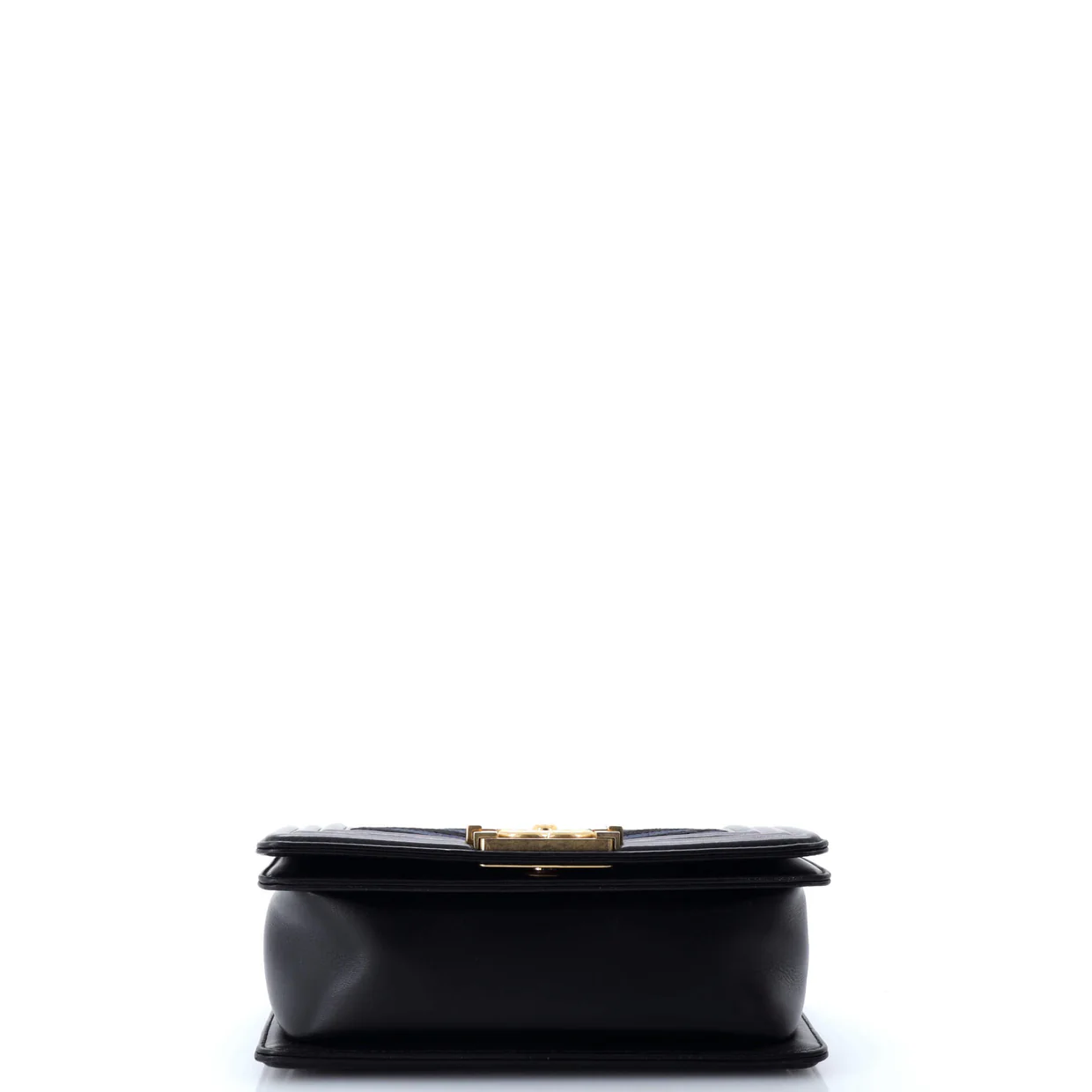 Boy Flap Bag Braided Chevron Calfskin and Lambskin Small - Deep Luxury