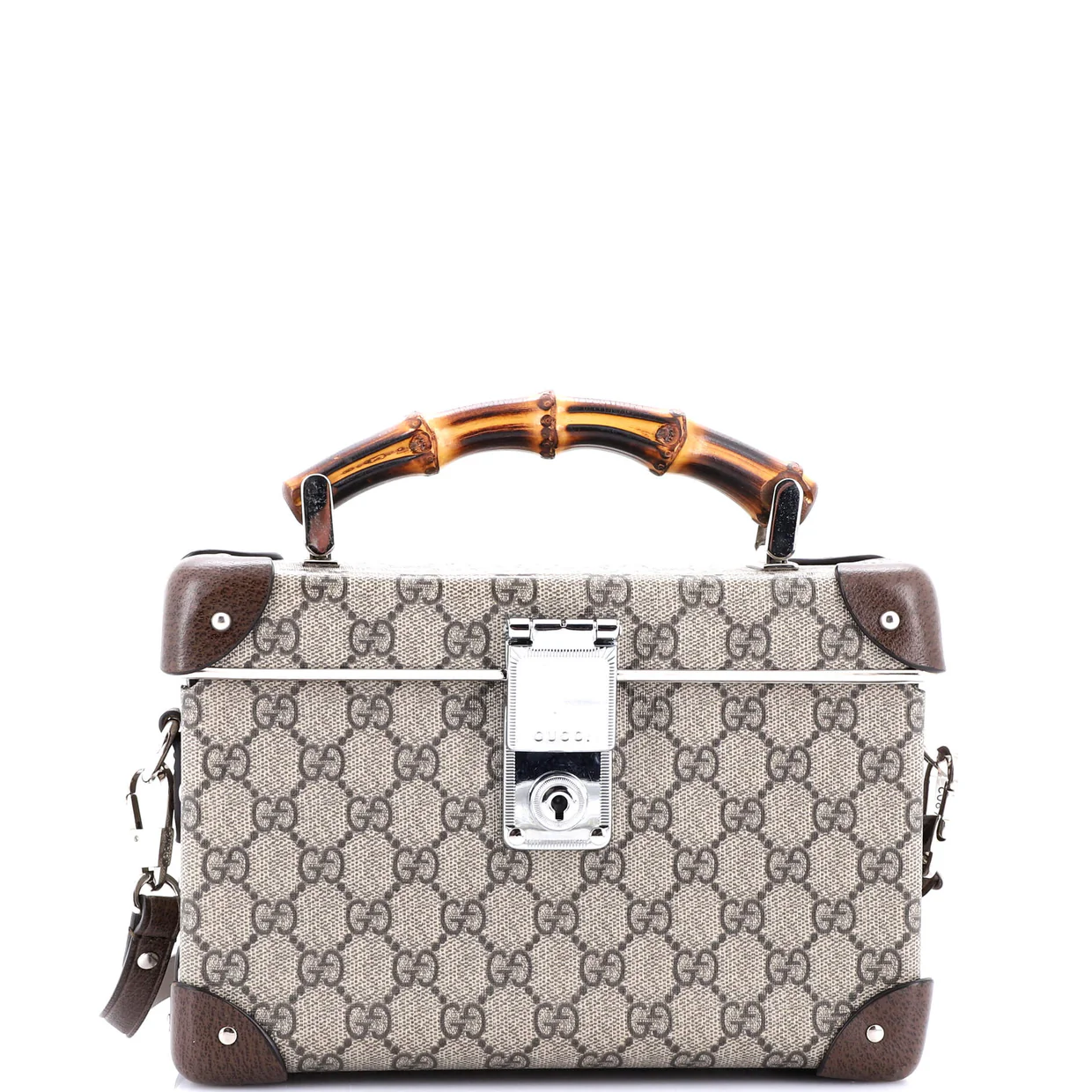 Bamboo Globe-Trotter Vanity Case GG Coated Canvas - Deep Luxury