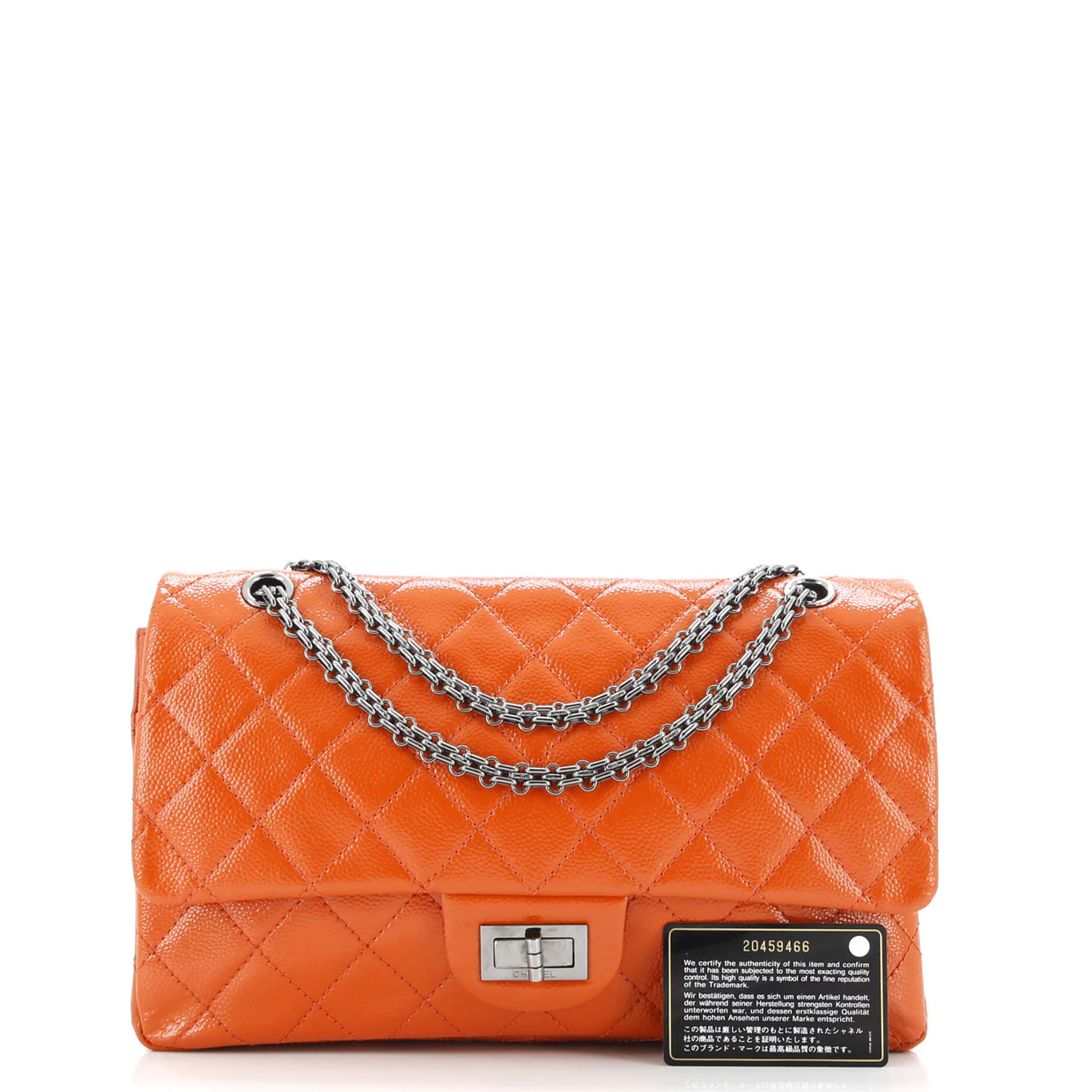 Reissue 2.55 Flap Bag Quilted Patent Caviar 226 - Deep Luxury