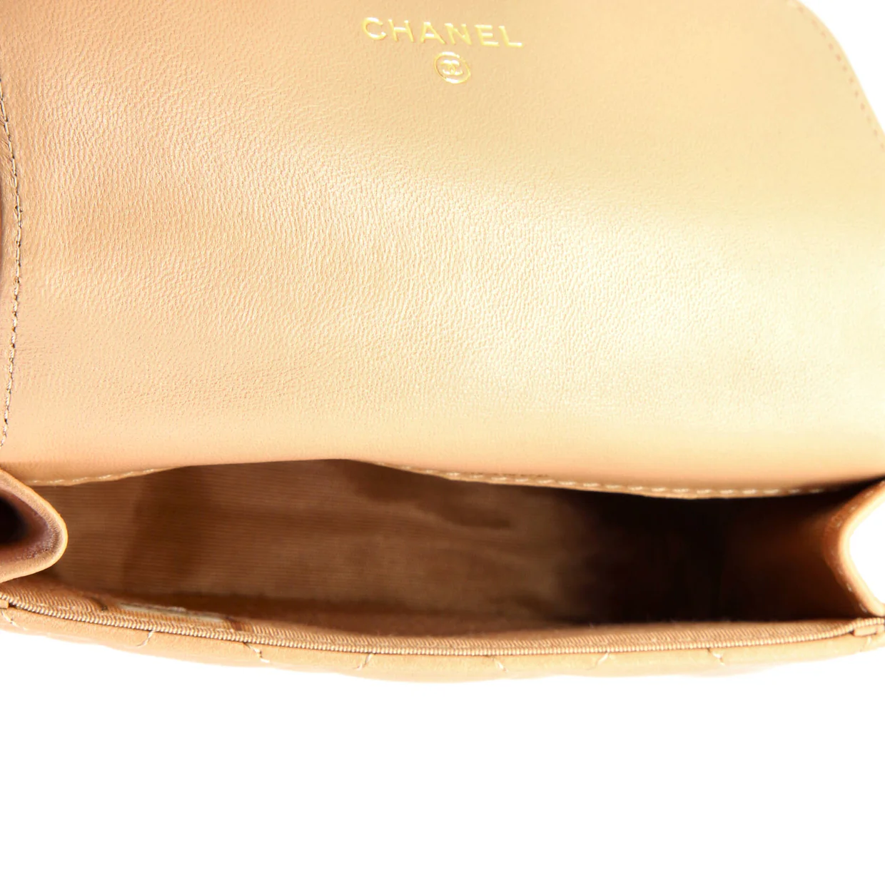 Top Handle Flap Coin Purse with Chain Quilted Lambskin - Deep Luxury