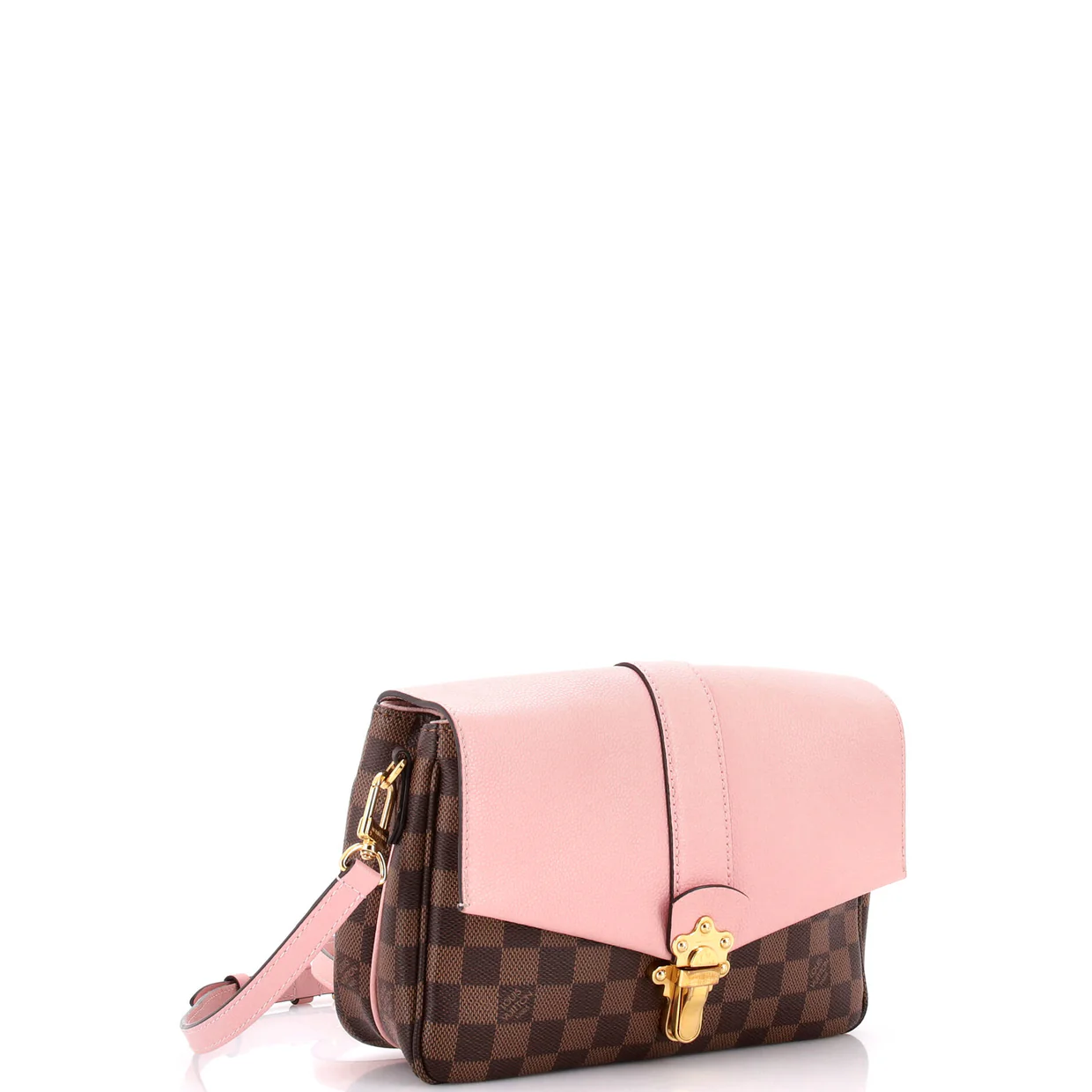 Clapton Handbag Damier and Leather PM - Deep Luxury