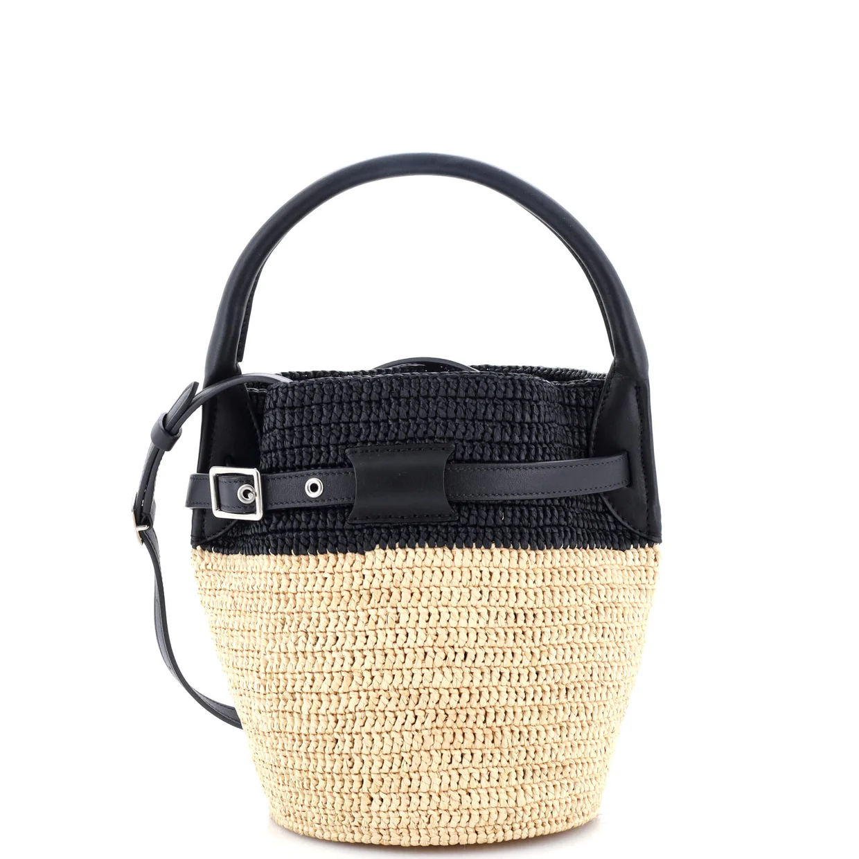 Big Bag Bucket Woven Raffia Nano - Deep Luxury