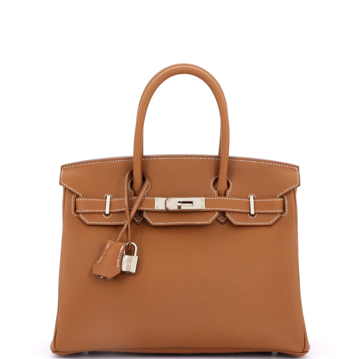 Birkin Handbag Gold Maurice with Palladium Hardware 30 - Deep Luxury