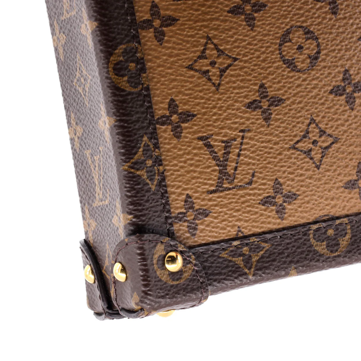 Vertical Trunk Pochette Reverse Monogram Canvas - Deep Luxury