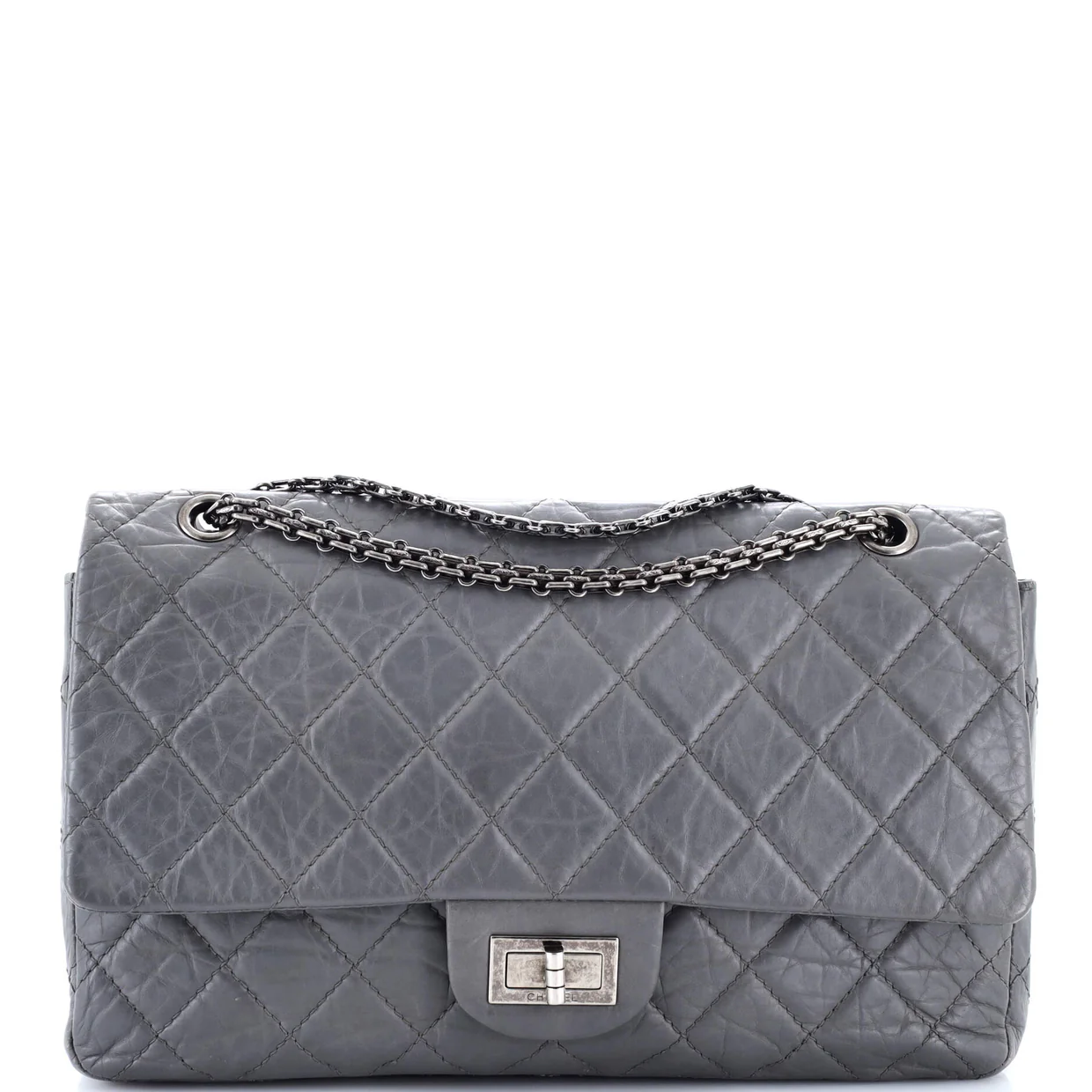 Reissue 2.55 Flap Bag Quilted Aged Calfskin 227 - Deep Luxury