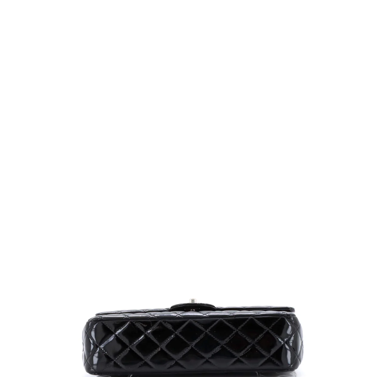 Classic Double Flap Bag Quilted Patent Medium - Deep Luxury