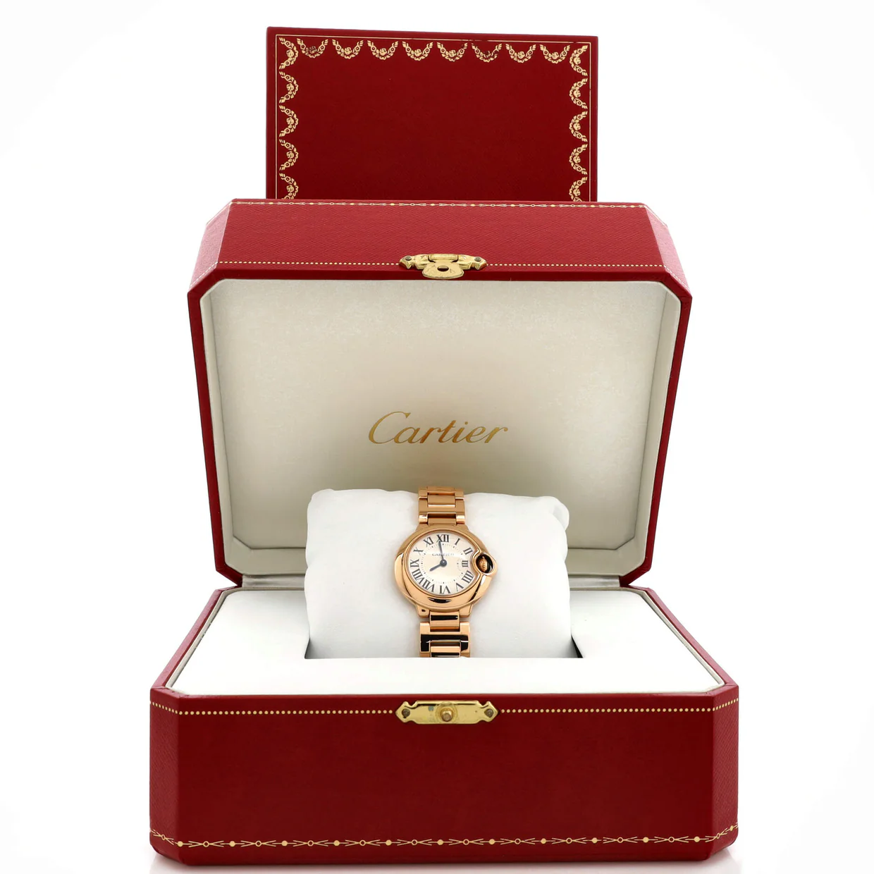 Ballon Bleu de Cartier Quartz Watch Rose Gold 28 - Deep Luxury