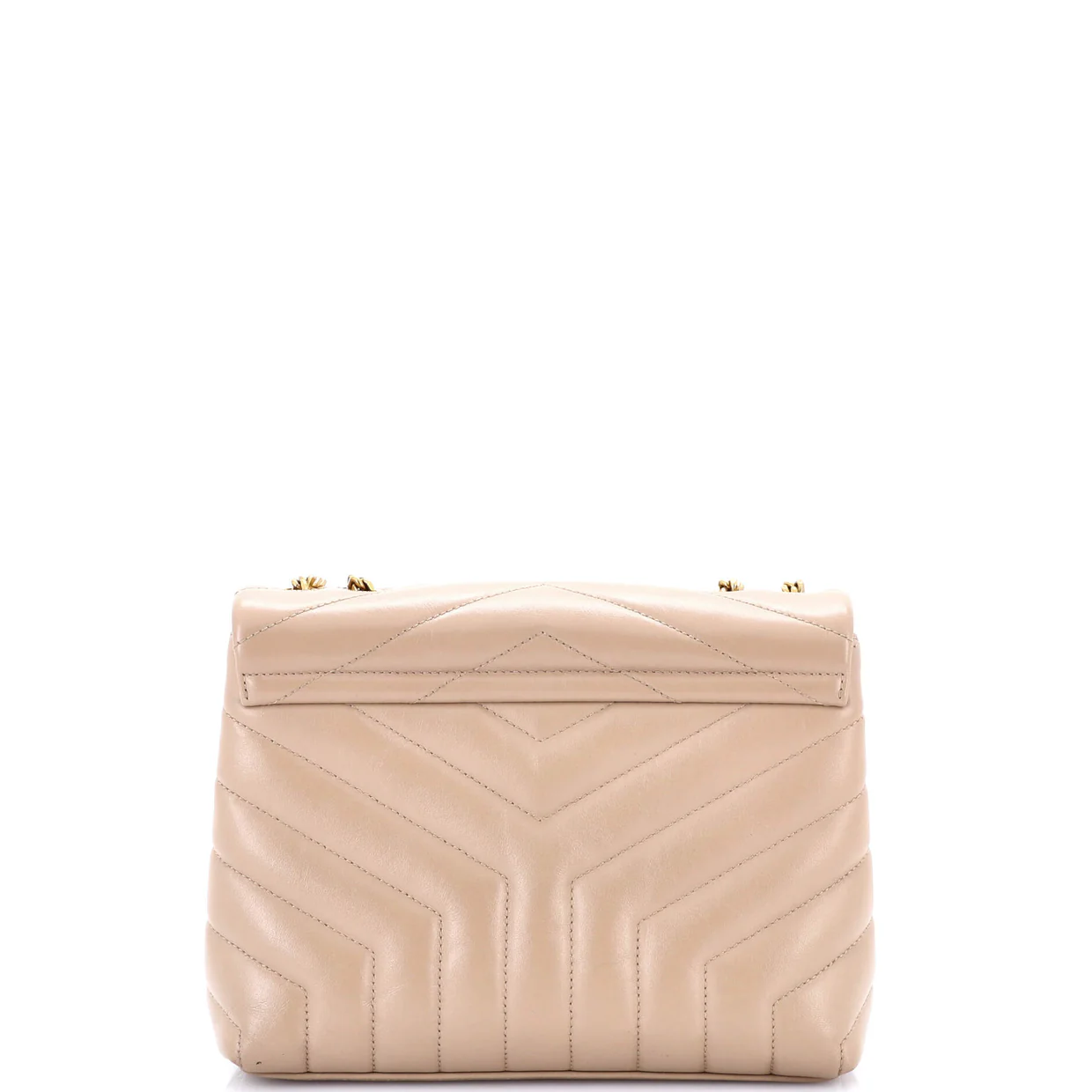 Loulou Shoulder Bag Matelasse Chevron Leather Small - Deep Luxury