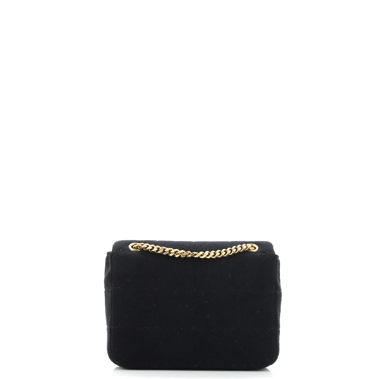 Jamie Flap Bag Quilted Jersey Small - Deep Luxury