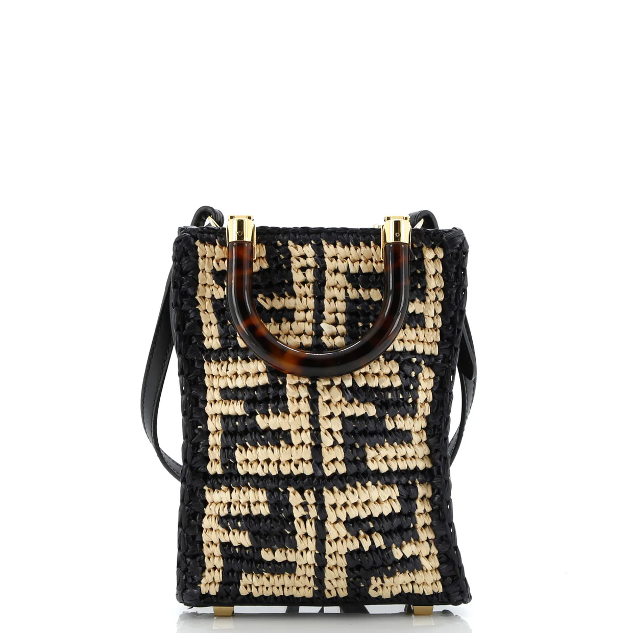 Sunshine Shopper Tote Zucca Raffia Mini - Deep Luxury