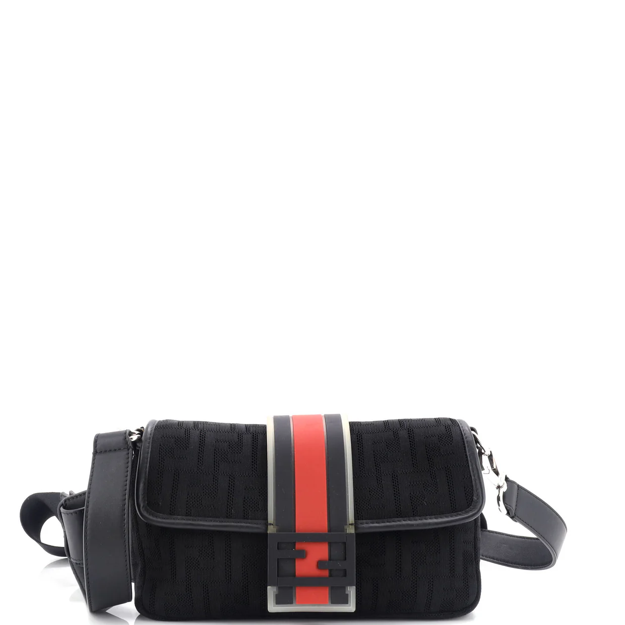 Baguette Convertible Belt Bag Zucca Mesh with Nylon and Rubber - Deep Luxury