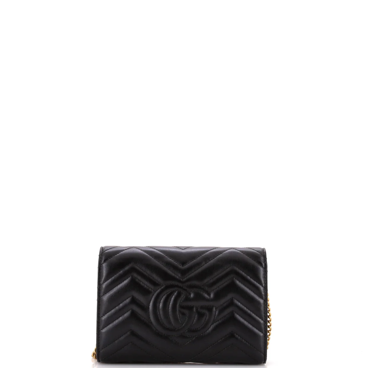 GG Marmont Chain Wallet Matelasse Leather Mini - Deep Luxury