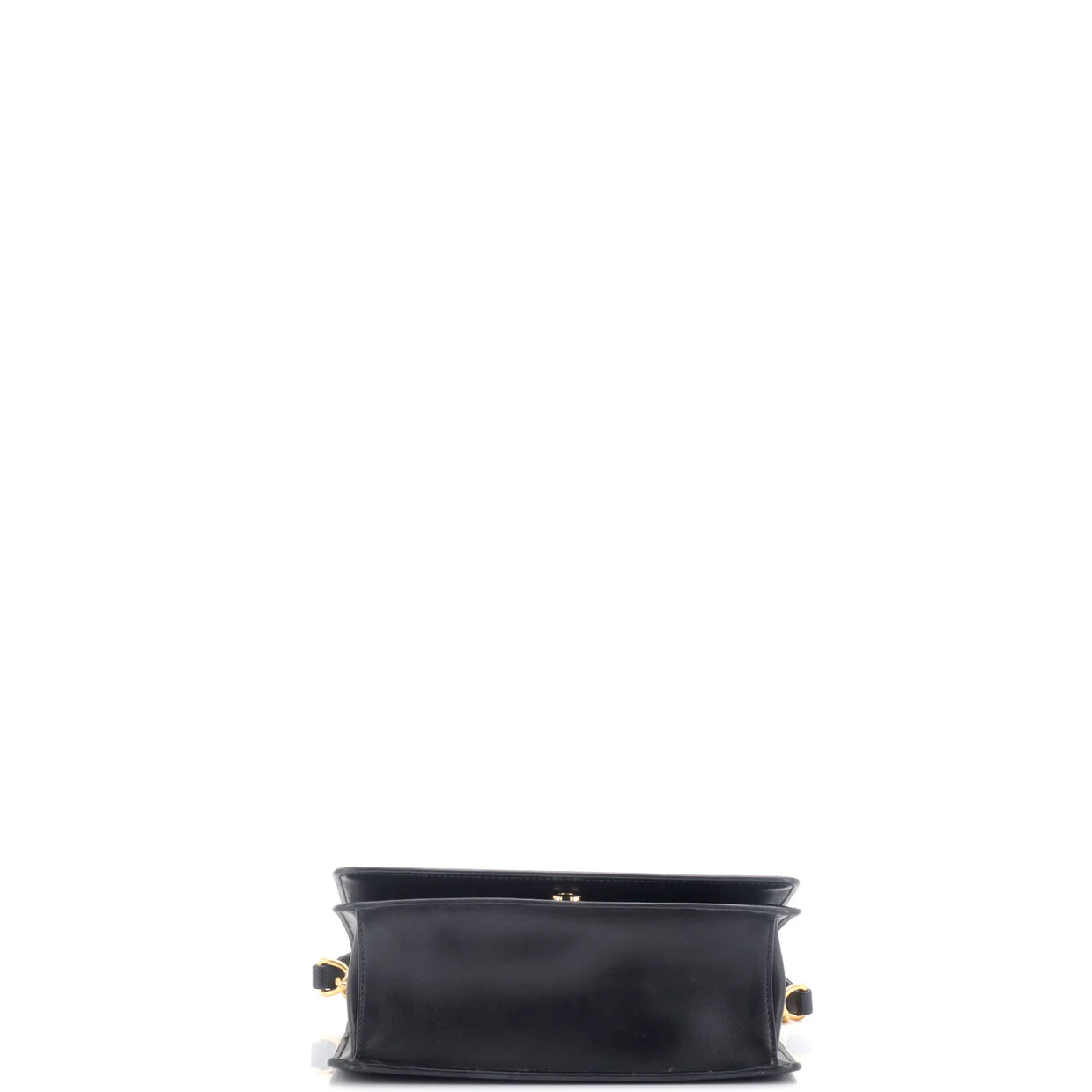 Chain Flap Bag Saffiano Leather Small - Deep Luxury