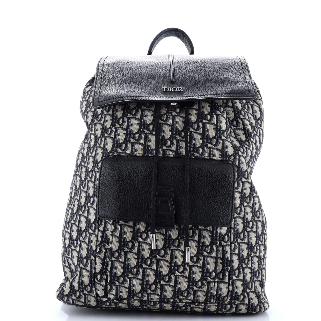 Motion Backpack Oblique Nylon with Leather Medium - Deep Luxury