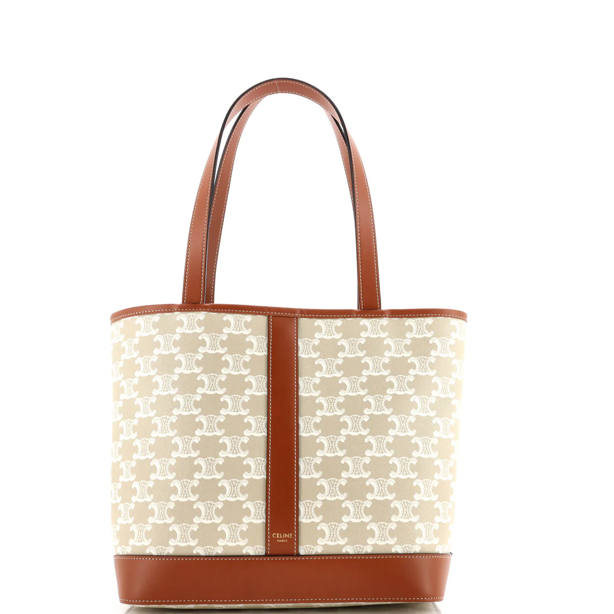Cabas Tote Triomphe Coated Canvas Small - Deep Luxury