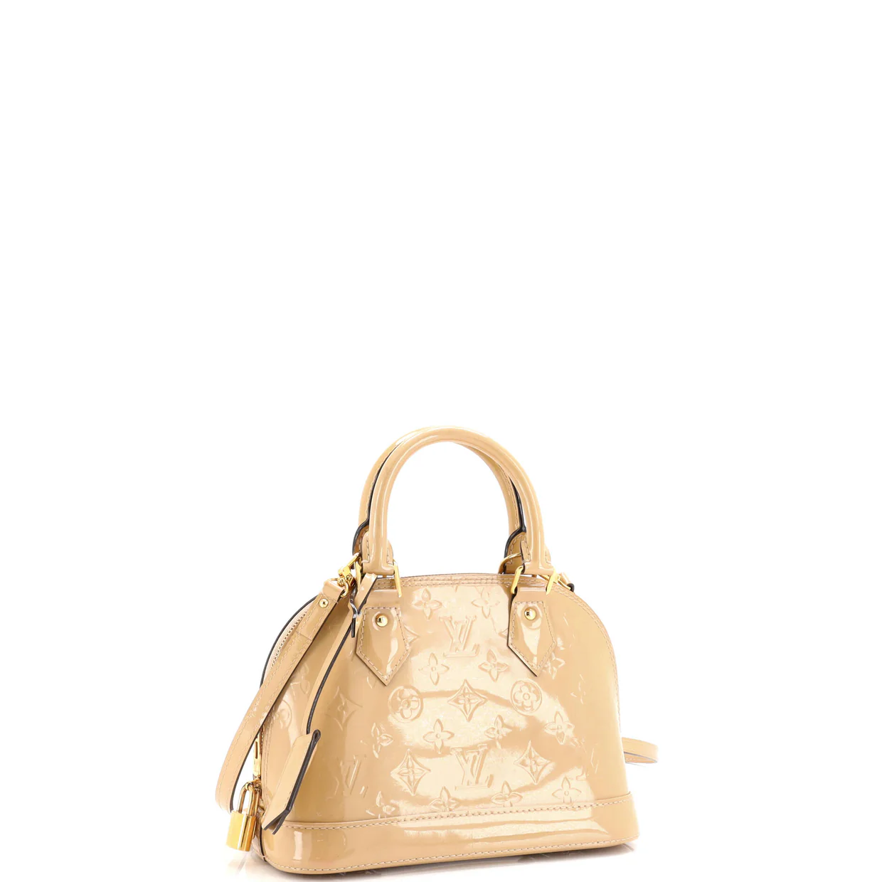 Alma Handbag Monogram Vernis BB - Deep Luxury
