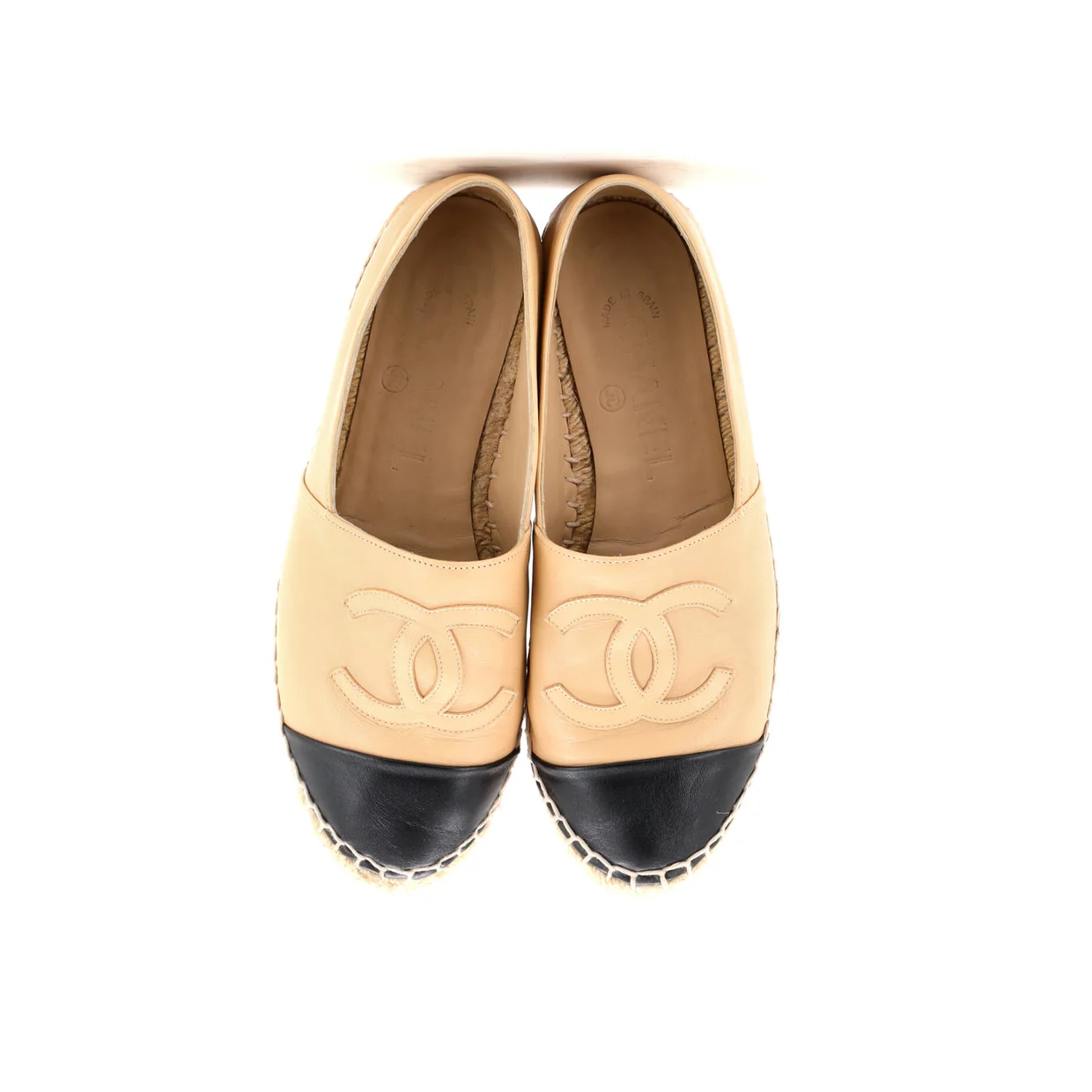 Women's CC Cap Toe Espadrilles Leather - Deep Luxury