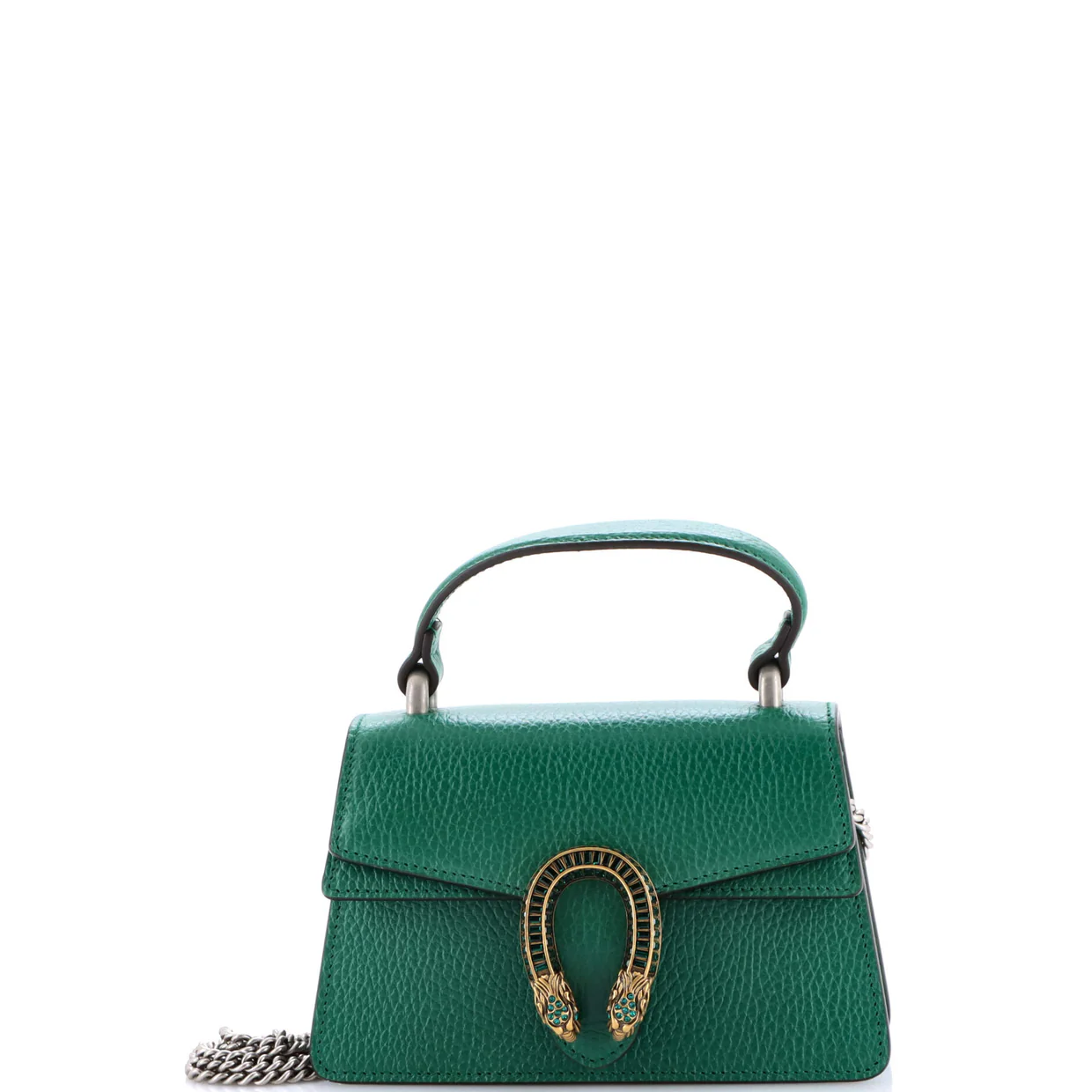 Dionysus Top Handle Bag Leather with Crystals Mini - Deep Luxury