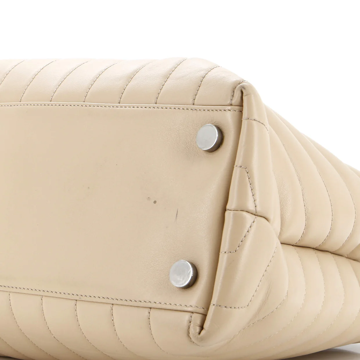 LouLou Tote Matelasse Chevron Leather Large - Deep Luxury