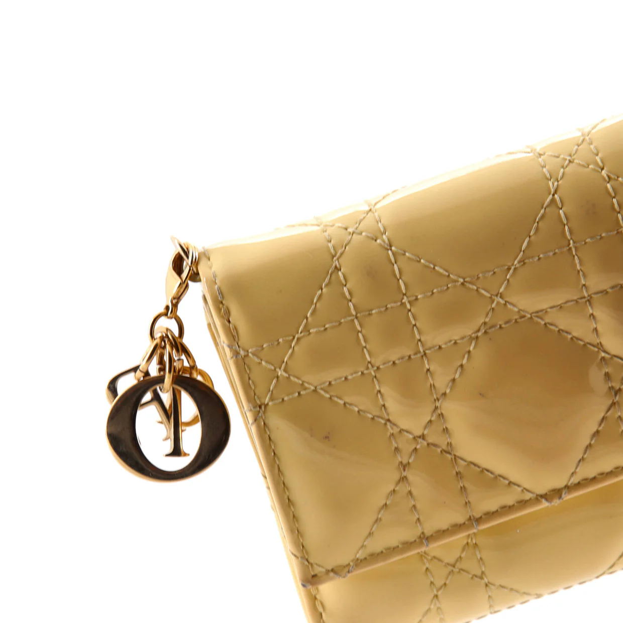 Lady Dior Lotus Wallet Cannage Quilt Lambskin Compact - Deep Luxury
