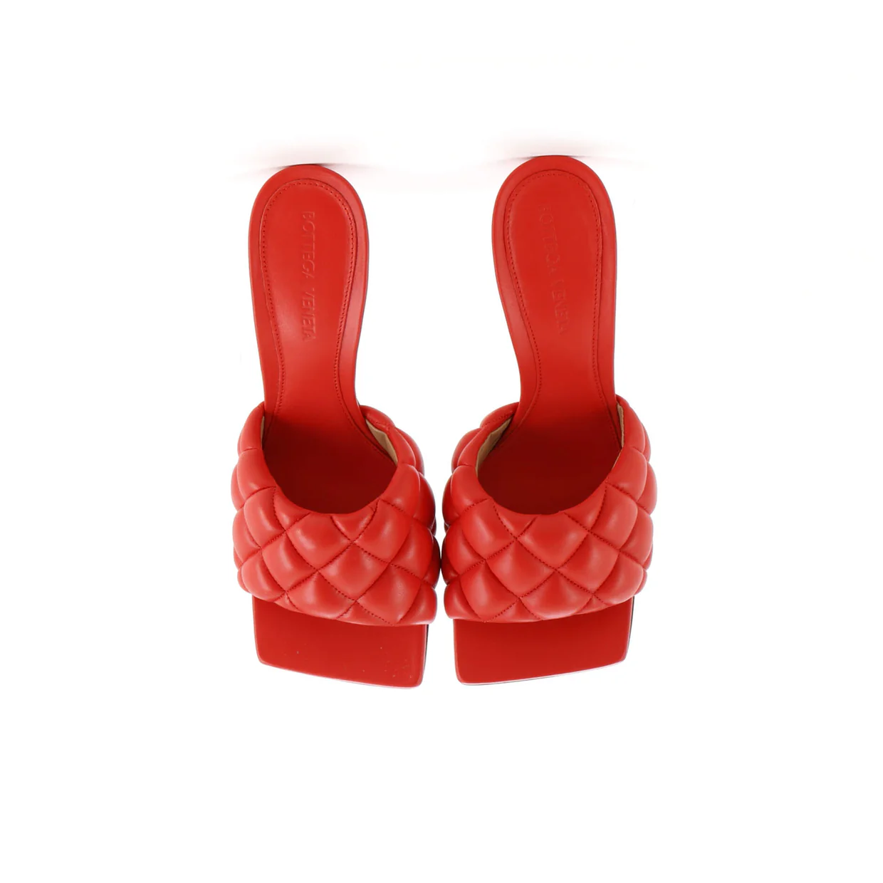 Women's The Padded Heeled Sandals Quilted Leather - Deep Luxury
