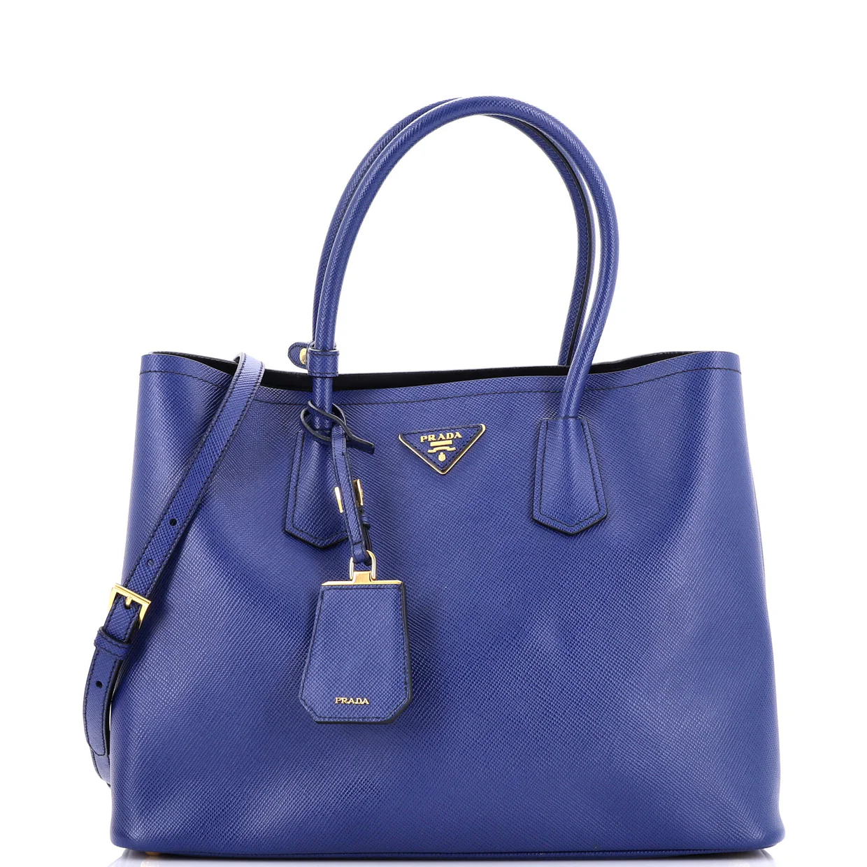 Cuir Double Tote Saffiano Leather Large - Deep Luxury