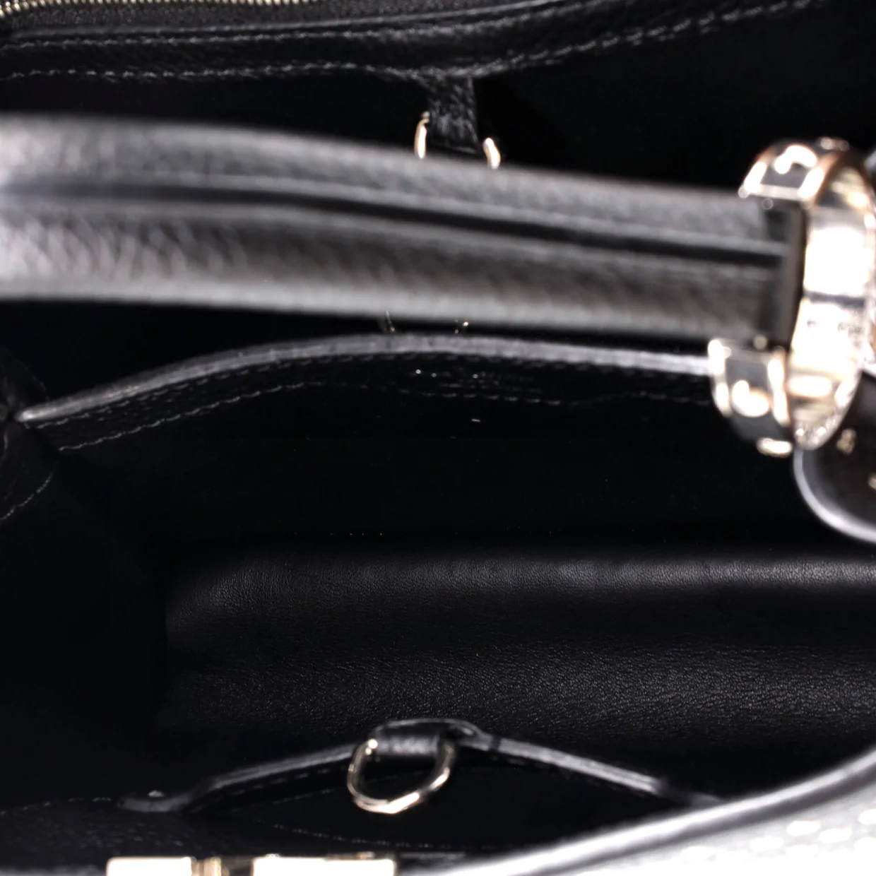 Capucines Bag Grommet Embellished Leather BB - Deep Luxury